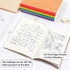 feela 16 Pack Composition Notebooks Bulk, Kraft Cover Lined Blank College Ruled Composition Travel Journals with Rainbow Spines For Women Students...