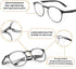 Safety Glasses Anti Fog Goggles Protective Eyewear Blue Light Blocking Anti Dust UV Protection Glasses For Men Women (Round-Black)...