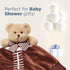 Bearington Collection Touchdown Snuggler Plush Football Lovey - 15-Inch Satin & Velour Security Blanket for Babies - Soft Plush Newborn Baby Footb...