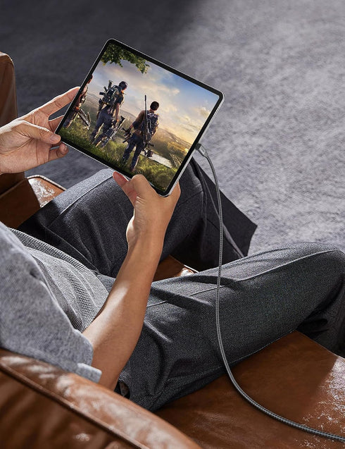 XAOSUN USB C to USB C Cable, 90 Degree USB C 3.2 Cable 20Gbps Data Transfer 4K Video Monitor Cable Right Angle 240W Fast Charging for Thunderbolt ...