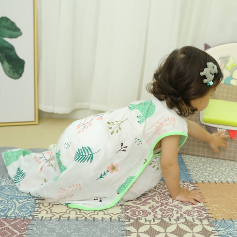 Baby Sleeping Sack, Lightweight Muslin Cotton Soft Wearable Blanket, 12-24 Months Toddler, Summer Sleep Bag, Sleeveless, 0.5 Tog, Breathable, soft...