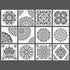 Arteza Mandala Stencils for Painting, 12 Unique Designs, 11.8 x 11.8 Inches, Thick Plastic, Art Supplies for Parties, Family Activities...