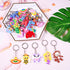 70Pcs Video Game Party Favors Video Game Keychains for Kids Birthday School Party Dinosaur Donut Marine Animal Mermaid Rainbow Bulk Keychains for ...