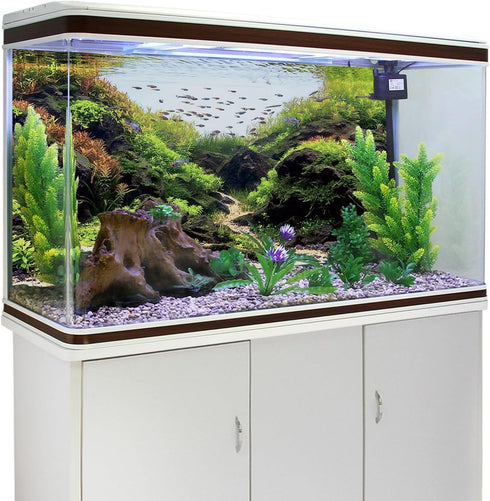 AWERT 36x20 inches Stone Aquarium Background Aquatic Plant River Bed & Lake Fish Tank Background Seaweed Fish Tank Background Vinyl Background...