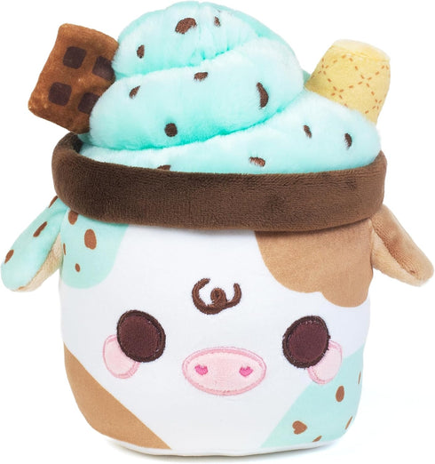 Cuddle Barn PlushGoals - Mint Chocolate Chip Mooshake | Super Soft Kawaii Scented Stuffed Animal Plush Toy, 7 inches...