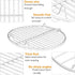 P&P CHEF 9 Inch Cooking Rack Round, Stainless Steel Round Rack for Cooking Cooling Steaming Baking, Fit Air Fryer Pot Pressure Cooker, 2 Pack -Ove...