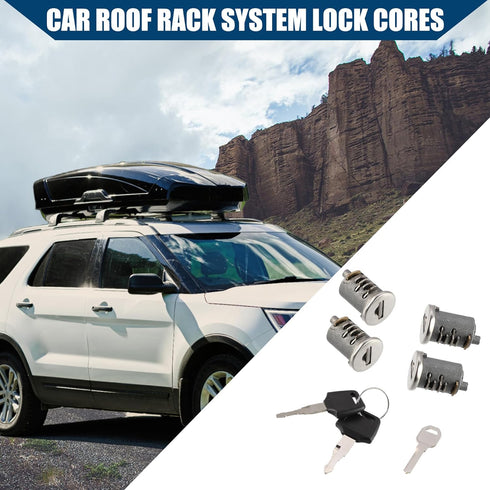 Car Roof Rack Lock Cylinder Lock Core Replace for Yakima Car Rack System Components/Metal Lockable Cylinders Core Lock Kit W/Lock Key and Control ...