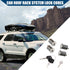 Car Roof Rack Lock Cylinder Lock Core Replace for Yakima Car Rack System Components/Metal Lockable Cylinders Core Lock Kit W/Lock Key and Control ...