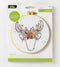 Bucilla 47916E Stamped Embroidery Kit, 6", Floral Deer......