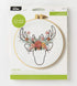 Bucilla 47916E Stamped Embroidery Kit, 6", Floral Deer......