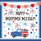 JarThenaAMCS 74Pcs Happy Independence Day Bulletin Board Kit Patriotic Red Blue Star Truck Fireworks Paper Cutouts with 100Pcs Glue Points 4th of ...