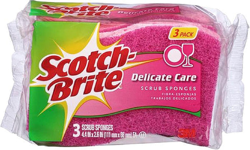 Scotch-Brite Delicate Care Scrub Sponges 3 ea (Pack of 2)...
