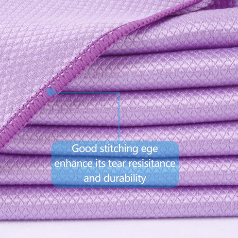 SINLAND Microfiber Glass Cleaning Cloth, Lintless Cleaning Cloth for Cleaning Window, Car Windows, Mirrors, and Stainless Steel 12 x16 inch(6-Pack...