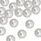 30 Pcs Faux Pearl Buttons with Rhinestone, Silver Retro Vintage Pearl Acrylic Buttons Round Crystal Buttons Sew on Buttons Embellishments for DIY ...