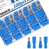 smseace 100Pcs Blue Bullet Connectors 16-14AWG Bullet wire connectors Female&Male Bullet Butt connector for Automotive Boat Stereo Industrial equi...