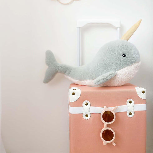 MON AMI Nico The Narwhal Stuffed Animal – 17”, Whale Plush Toy, Use as Toy or Nursery Room Décor, Great Gifts for Kids of All Ages, Ocean Animals...