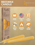 Hyoola 6" Beeswax Taper Candles - 6 Hour Burn Time - Yellow Beeswax Candles - 2 Pack...