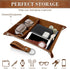 Dad Gifts for Fathers Day, PU Leather Valet Tray and Keychain, Christmas Birthday Gifts for Dad from Daughter Son, Nightstand Tray for Dad, Catcha...
