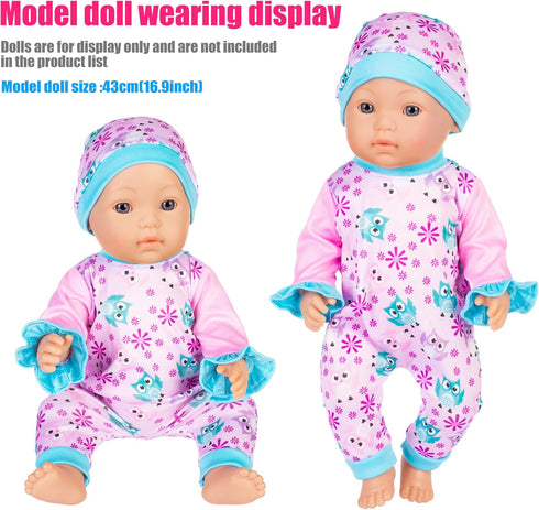 6 Sets Baby Doll Clothes Fancy Outfit Dress Doll Accessories 14-16 Inch Baby Doll Clothes Dresses Outfits Pjs for 43cm New Born Baby Dolls...