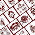 BENECREAT 12PCS Skull Pattern Plastic Drawing Templates, 12x12 Inch Halloween Theme Painting Template Stencil for Scrabooking Card Making, DIY Wal...