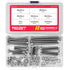 20Set M6 Stainless Steel Hex Head Screws Bolts and Nuts Flat & Lock Washers Assortment Kit, 304 Stainless Steel 18-8,Fully Machine Thread 25mm 40m...