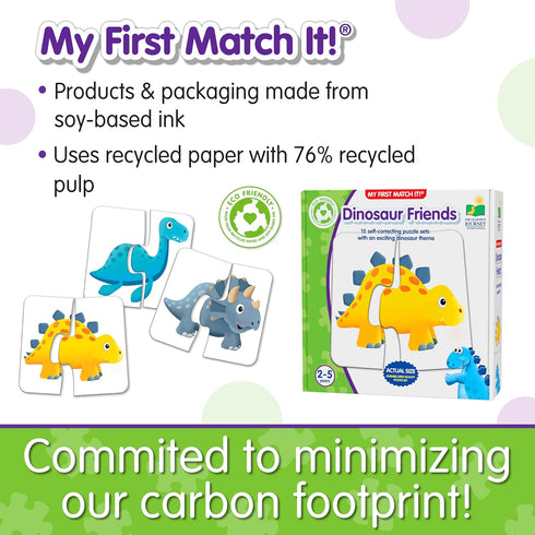 The Learning Journey: My First Match It - Dinosaurs - 2 Year Old Toys, Puzzles for Toddlers, Toddler Puzzle, Educational Toys for 2 Year Old - 15 ...