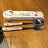 Cute Cutlery Set, Includin Reusable Stainless Steel Fork and Spoon and with a box. Suitable for Travel, camping, and Boys Girls Birthday Party Dec...