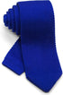 Men's Pointed Knit Tie Necktie Width 2.75 inches Washable Solid Color Royal Blue...