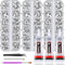 Rhinestones B7000 Glue with 14000Pcs Silver Diamonds for Crafts, Fabric Gem Glue Rhinestones Kit ss6-ss20 with Dotting Tools Clear Rhinestone for ...