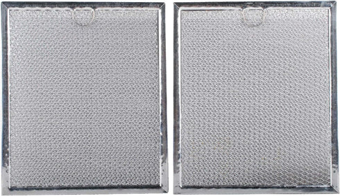 Podoy WB6X486 Microwave Grease Filters Replacement Parts Compatible with GE Hotpoint 9’’ by 7.75’’ Range Oven Hood Aluminum Filter (Pack of 2)