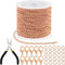Tanstic 102Pcs 30 Feet Jewelry Making Chains Necklace Chains Bulk Cable Link Chain with 50Pcs Jump Rings, 50Pcs Lobster Clasps, Pliers for Bracele...
