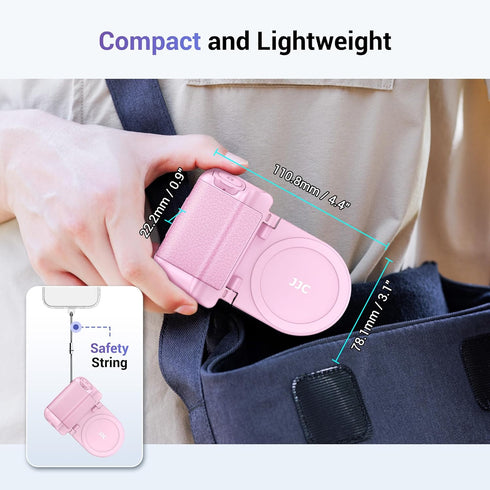 Magnetic Smartphone Shooting Holder Hand Grip Handle Snap On Phone Stand with Tripod Mount & Wireless Shutter Remote Control for iPhone 15 14 13 1...