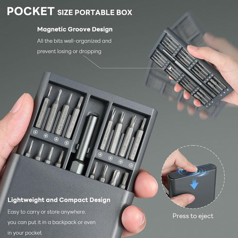 Precision Screwdriver Set, 64 in 1 Small Screwdriver Set, Magnetic Mini Screwdriver for Electronics Computer PC Laptop Macbook Phone iPhone RC Rin...