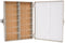 Heathrow Scientific 100 Place Microscope Slide Box, Cork Lining, Nickel-Plated Clasp, Gray (8.25" Length x 7" Width x 1.3" Height)...
