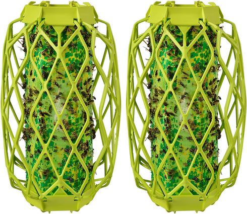 RESCUE! VisiLure® TrapStik for Wasps, Mud Daubers, Carpenter Bees – 2 Pack...