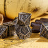 UDIXI Metal DND Dice 7PCS Polyhedral Dice Set D&D Metal MTG Dice Ancient Silver for RPG Dungeons and Dragons Role Playing Games...