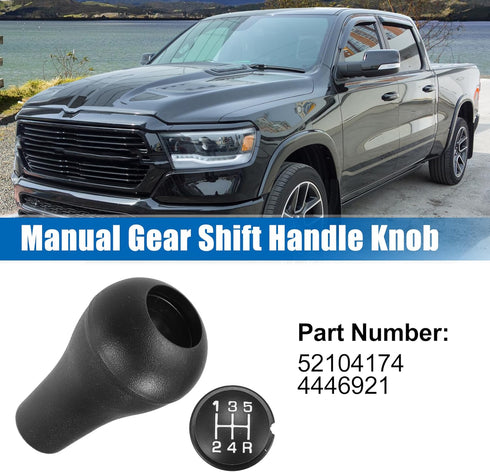 uxcell 1 Set 5 Speed Manual Transmission Shift Knob with Insert for Dodge Dakota 1994-2009 for Dodge Durango 1998-2000 No.52104174/4446921...