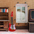 2 Pieces Miniature Guitar Toy Miniature Dollhouse Guitar Miniature Musical Instrument Electric Guitar Bass Toy for Dollhouse Furniture Tiny Instru...