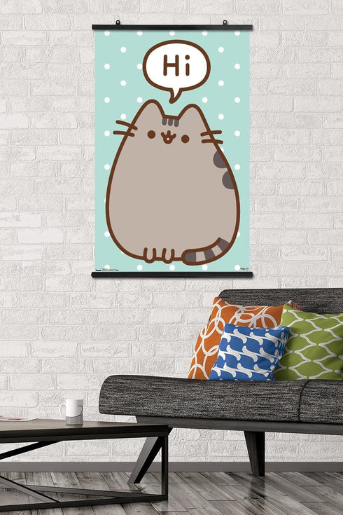 Trends International Pusheen - Hi Wall Poster, 22.375" x 34", Premium Poster & Clip Bundle...