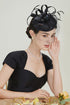 BABEYOND Fascinator Hat Veil Feather Fascinators Hair Clip Tea Party Pillbox Hat Knot Fascinator Bridal Wedding Veil...