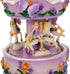 Elanze Designs Purple Floral Fairy Musical Carousel 6 inch Rotating Figurine Plays Tune Carousel Waltz...