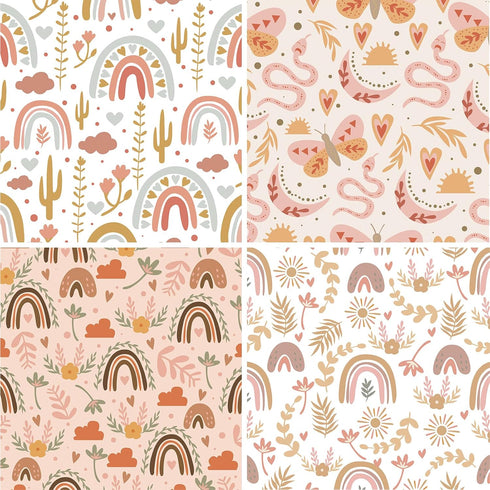 24 Sheets Scrapbook Paper, 6"X6" Inch Scrapbook Paper, 160gsm, 12 Designs Decorative Paper for Card Making Scrapbook Photo Album Decor (BOHO-A)...