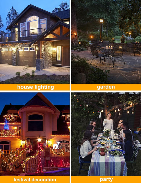 Hompavo ?Upgraded? LED Flame Light Bulbs, 4 Modes Flickering Light Bulbs with Upside Down Effect, E26/E27 Flame Bulb for Halloween Christmas Party...