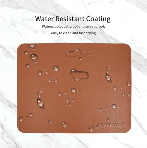 YXLILI Mouse Pad, Non-Slip PU Leather Mouse Mat, Waterproof Ultra Smooth Mousepads with Stitched Edge Computer Mouse Pads for Gaming Office Work H...