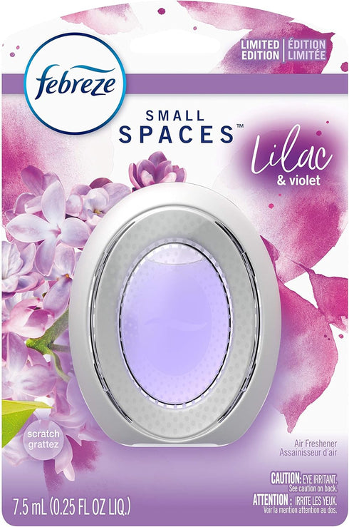 Febreze Small Spaces Air Freshener, Odor Eliminating, Lilac & Violet, Limited Ed, 1 Count...