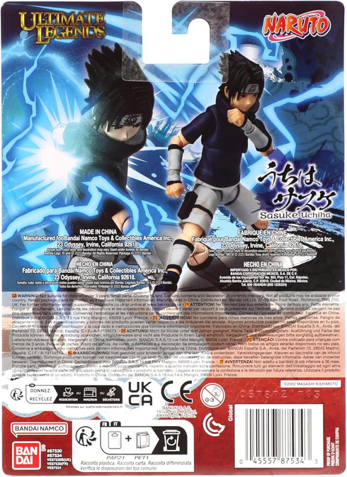 Bandai Namco Ultimate Legends - Naruto 5" Sasuke Uchiha (Young) Action Figure...