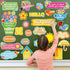 42 Pcs Spring Summer Bulletin Board Set Classroom Decorations Blooming Floral Positive Sayings Bulletin Boards Inspirational Cutouts Border for Sc...