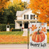 Happy Fall Garden Flag 12×18 Inch Double Sided Vertical Thanksgiving Yard Autumn Pumpkin Outdoor Decor DF076...