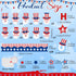 68 Pcs 4th of July Bulletin Board Decorations Hats off to USA Bulletin Board Hollow Cutouts American Flag Bulletin Board Border for Independence D...