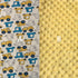 Baby Security Blanket for Unisex, Yellow Car Baby Lovey Taggy Blanket with Minky Dot Fabric, Soft & Breatable Lovie Baby Gifts for Boys Girs, 21 *...